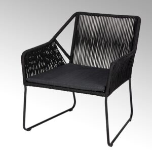 Freudenreich Interior Design | Outdoor Loungesessel Amaya schwarz