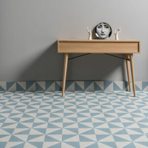 Freudenreich Interior Design | Fliese Futura half blue