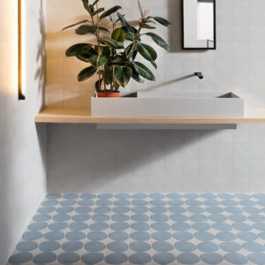 Freudenreich Interior Design | Fliese Futura Drop blue