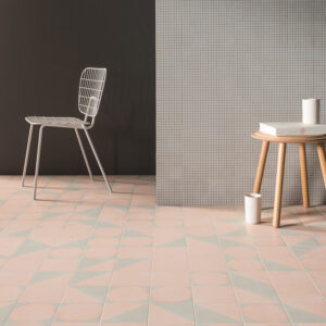 Freudenreich Interior Design | Fliese Futura Grid Black - Futura Rose - Futura Half Rose - Futura Drop Rose