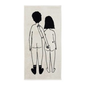 Freudenreich Interior Design | Badehandtuch naked couple back