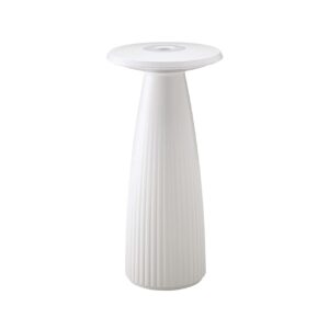 Freudenreich Interior Design | Akku-Tischleuchte und Vase Nuflair schneeweiß