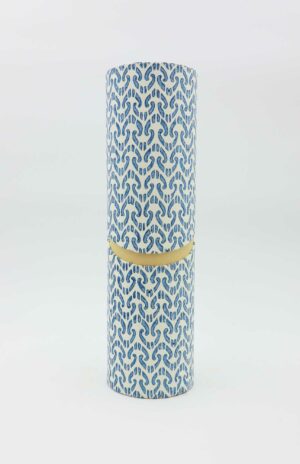 Streichholzbox Ikat blau
