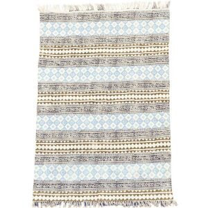 Freudenreich Interior Design | Teppich Streifen blau