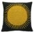 Kissen New Sun off black yellow