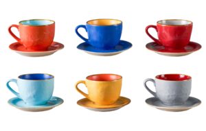 Kaffeetasse mit Untertasse 6er Set