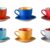 Kaffeetasse mit Untertasse 6er Set
