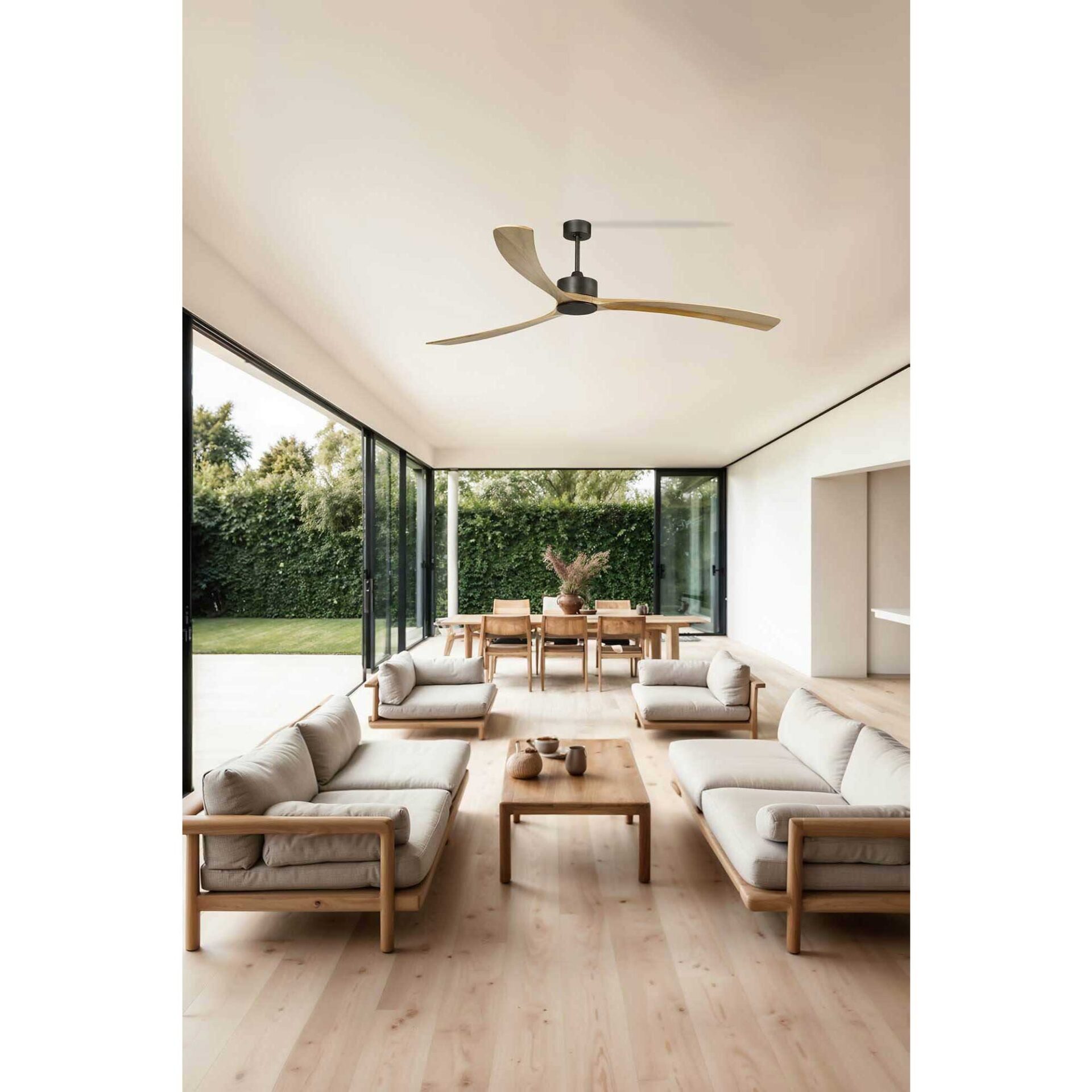 Freudenreich Interior Design | Deckenventilator FARO Barcelona Kauai XXL braun